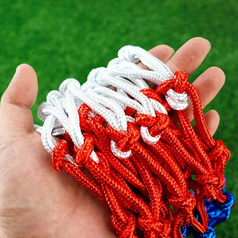 Outdoor Sports Basketball Net Standard Nylon Thread Fit any Basketball Hoop Mesh Net Backboard Rim Ball Pum12 Loops Accessories