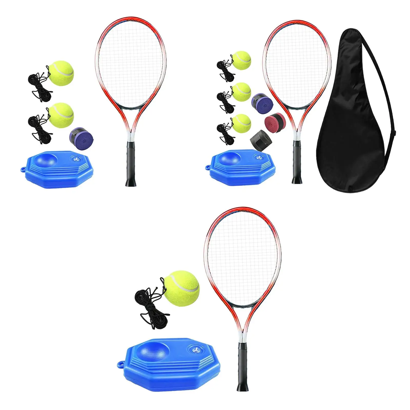 tennis trainer tennis accessories tennis trainer rebound ball solo training equipment for beginners exercise single player self practice for park garden backyard