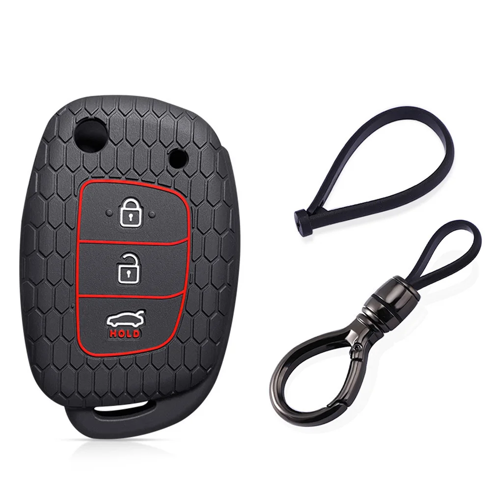 Premium Silicone Key Caps for Hyundai Remote Key Cover