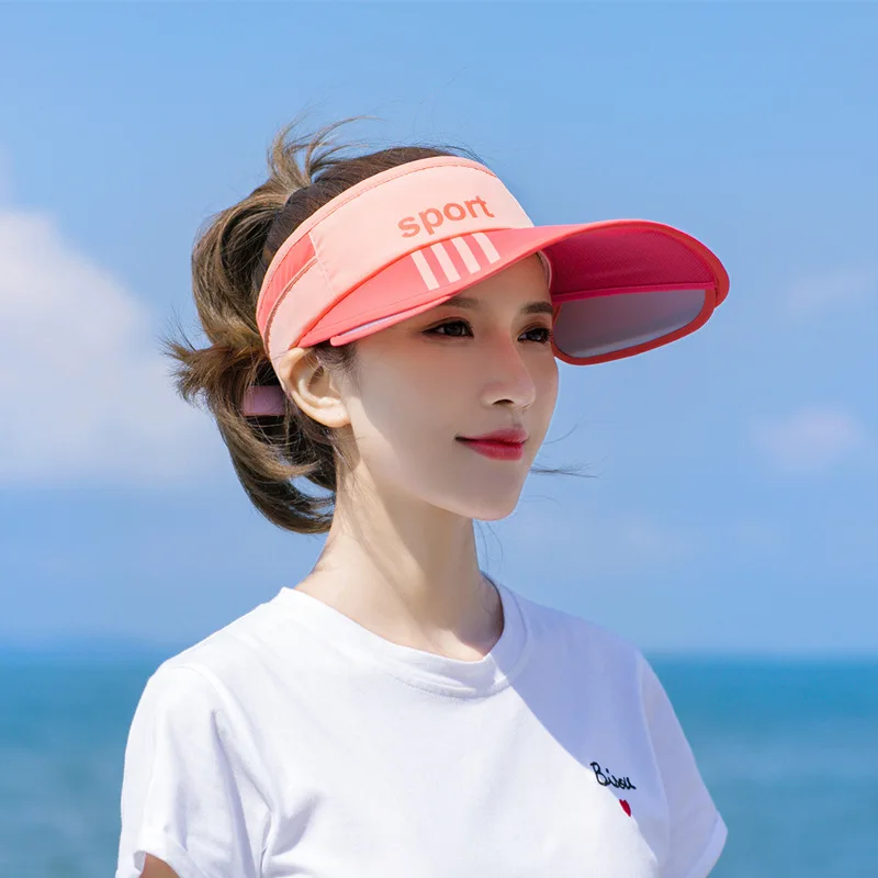 Adjustable Outdoor Sports Sunshade Hat For Women's Color Blocking UV Sun Hat For Travle Beach Cycling 3