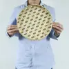 New Arrival Fruit Bread Basket Fruit Bread Basket Weaving Bamboo Sieve DIY Decorative Storage Trays Raft Round Dustpan 4