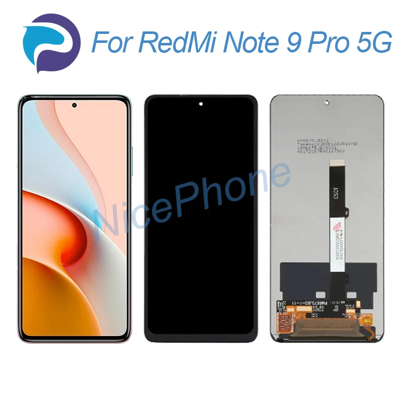 

Для RedMi Note 9 Pro 5G ЖК-дисплей для замены M2007J17C для RedMi Note 9 Pro