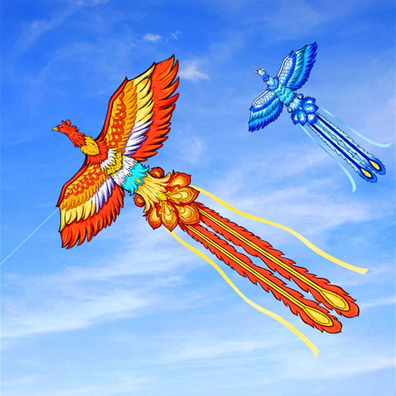 Free Shipping Phoenix kites flying butterfly kites surf outdoor toys for children kites string line folding kite parachute koi 6
