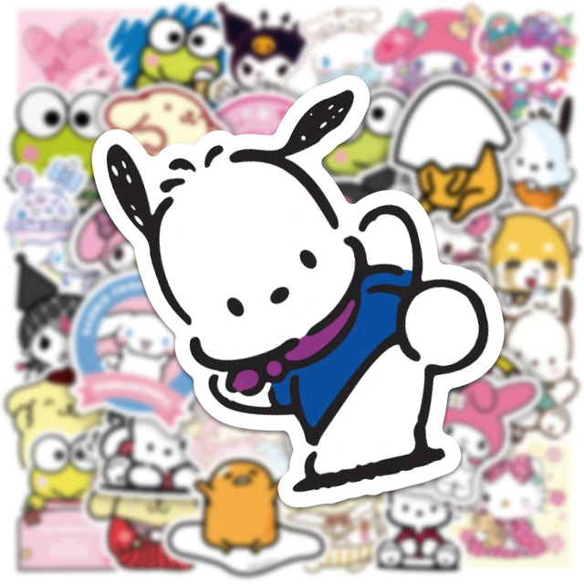 50/100pcs Mixed Cartoon Sanrio Stickers Cute Hello Kitty Cinnamoroll Kuromi  My Melody Waterproof Sticker Decals for Kids Toys - AliExpress