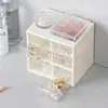 Six grid desktop storage box, small drawer, mini tent, cute dormitory shelf storage box, six grid storage box 6