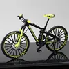 New 1:10 Mini Finger Mountain Bike Diecast Model Alloy Bicycle Simulation Collection Die Casting Racing Metal Bike Toys for Boy 2