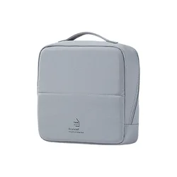 Enhanced Multifunctional Travel Cosmetics Organizer with Large Capacity and Partitioned Storage (GRAY)