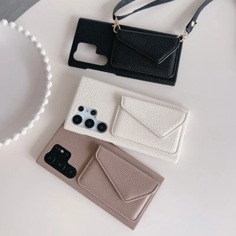 Crossbody Leather Phone Case Wallet with Card Holder Cover
