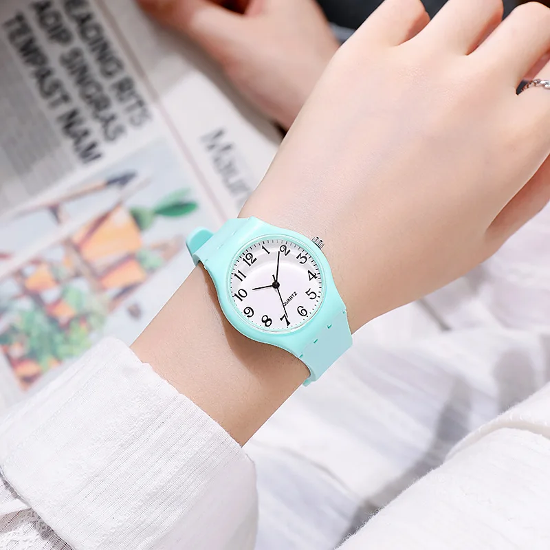 UTHAI C24 Kids's Watch Silicone Strap Boys and Girls Middle School Student Quartz Watches High Beauty Female Fashion Clock 4