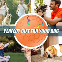 Smart Teasing Dog Ball Waterproof Electronic Interactive Pet Toy LED Light Dog Bouncing Toy Ball  Automatic Rolling Toy Ball 6