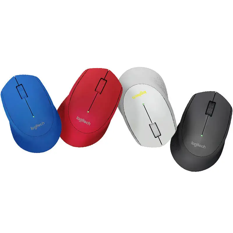 로지텍 M280 무선 마우스 2.4GHz 나노 수신기 1000 DPI 컴포트 그립 18개월 배터리 수명 사무실용 노트북 PC용