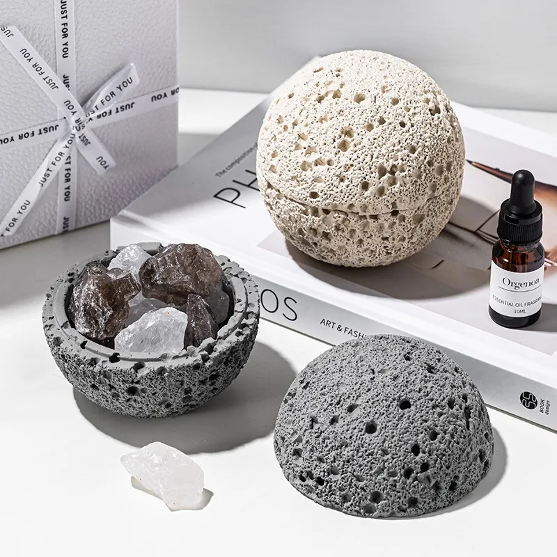 Volcano rock aromatherapy crystal diffuser essential oil household indoor long-lasting light fragrance fireless aromatherapy