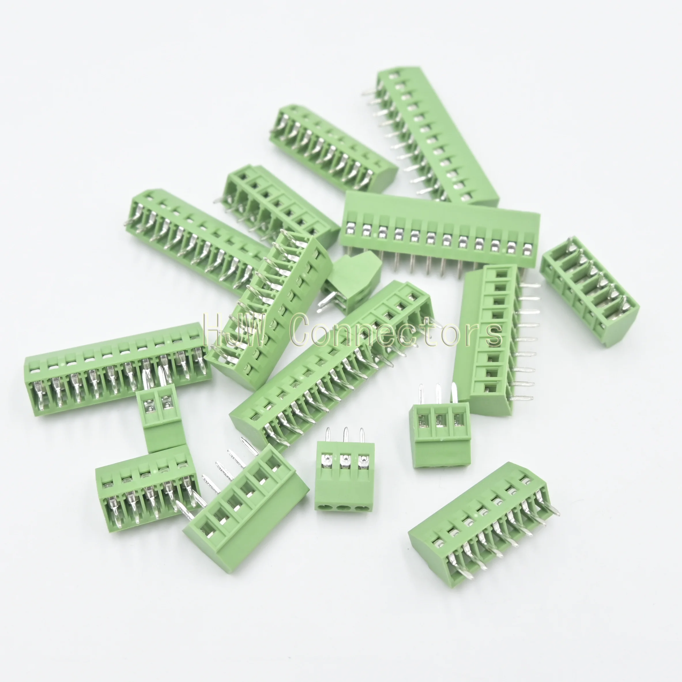 

100Pcs KF128 2.54mm/0.1" Pitch PCB Screw Terminal Block Connector 2P 3P 4P 5P 6P 7P 8P 9P 10P 12P 16Pin for 26-18AWG Cable