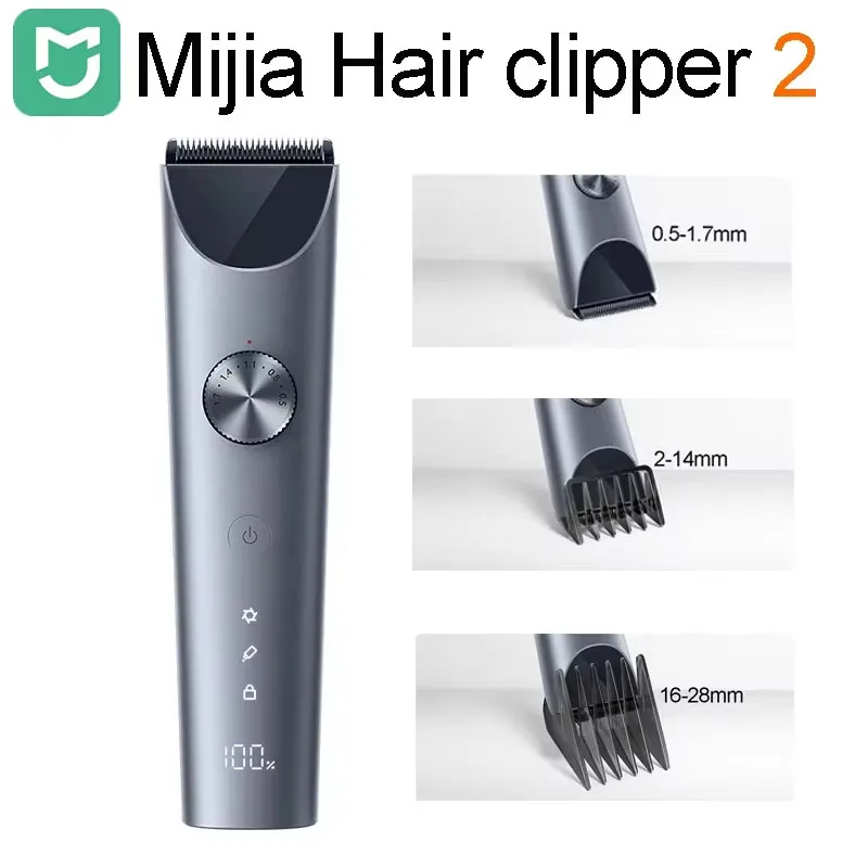 Hair Clipper Household Wireless Trimmer Cutting Barber IPX7 Titanium Alloy Blade Men Sideburns Electric Shaver Mijia hair clipper electric shaver hair trimmer