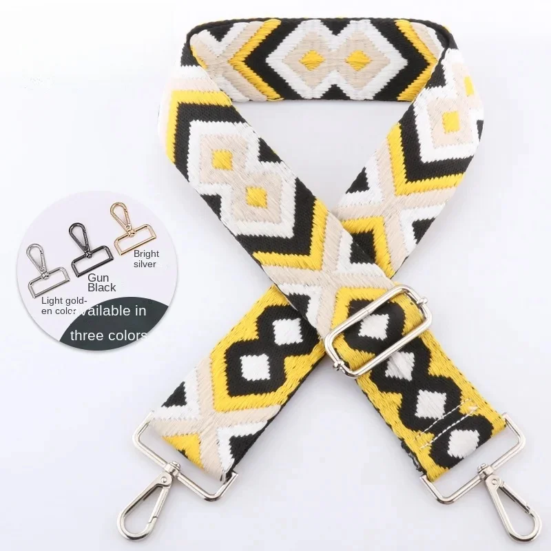 New Ladies Messenger Bag Shoulder Strap Ethnic Style Bag Strap One Shoulder Adjustable Shoulder Strap Accessories Bag Strap