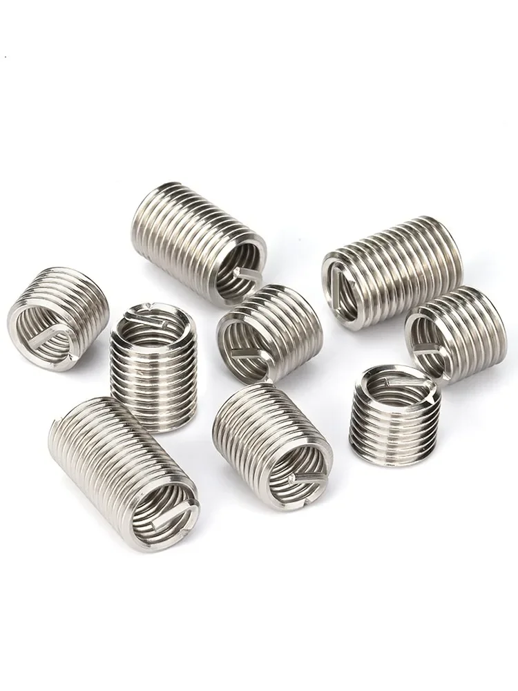 Thread Repair Inserts 10/50/100pcs M2M3M6M8M10 304Stainless Steel