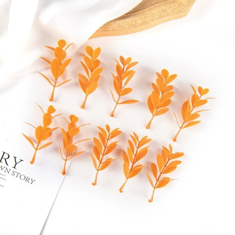 Description Picture 6 of item50Pcs Artificial Plant Leaves Christmas Party Home Wedding Background Wall Decoration Accessories Diy Cake Candy Box Scrapbook