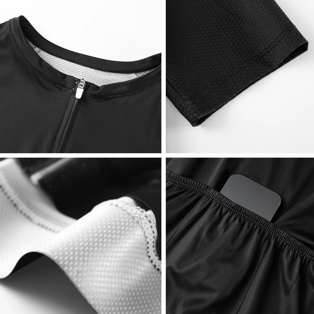 HISERWA Cycling Jersey Short Sleeves High Quality Summer Men MTB Road Bicycle Clothes Breathable Bike Jersey Ciclismo Hombre