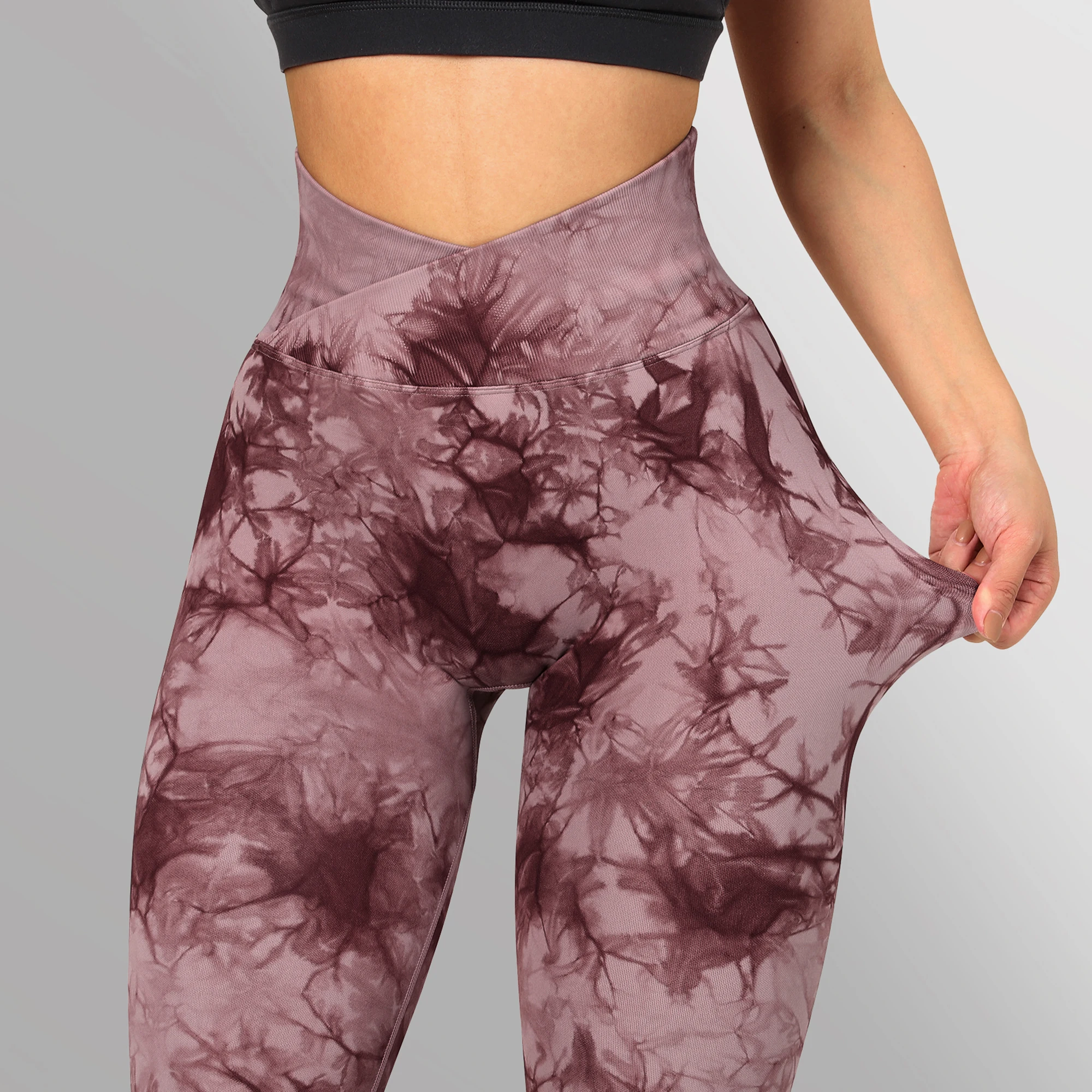 Crossover Leggings Women Gym Yoga Pants Sportswear Sport Leggings