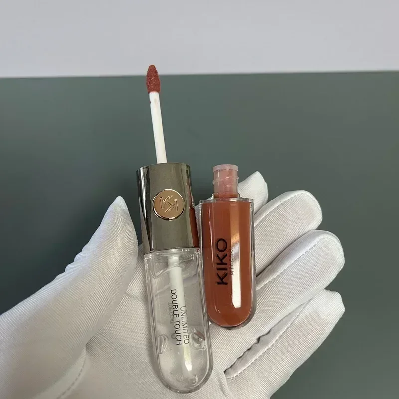 

Fashion Hot 2pcs/lot Brand Double-Headed Lip Lacquer Lipstick Raincoat 103 Non-Fading No Stain on Cup Lip Gloss Mirror Glass