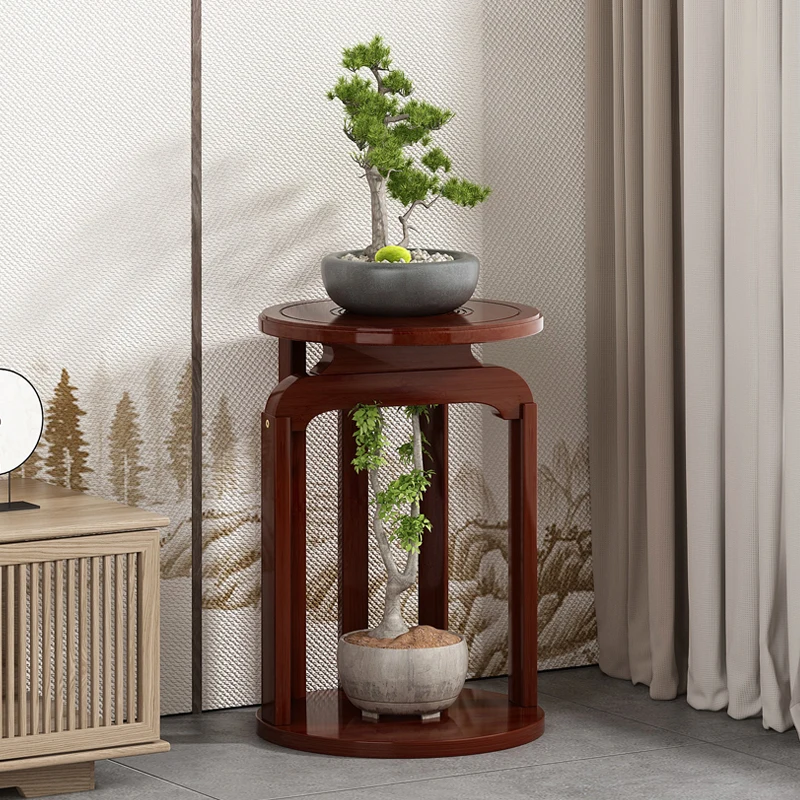 Bamboo Plant Stand Indoor Chinese Style Flower Pot Holder Living Room Vertical Garden Organizer Multi-Tier Flower stand