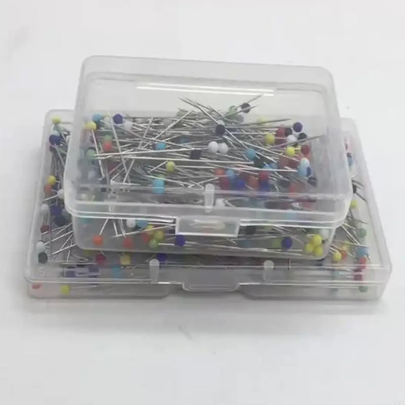 250pcs 머리 핀에 대 한 패브릭 구슬 유리에 대 한 38mm 바느질 핀 스티치 뜨개질 바늘 DIY 안전 핀 퀼트 도구 X3UC