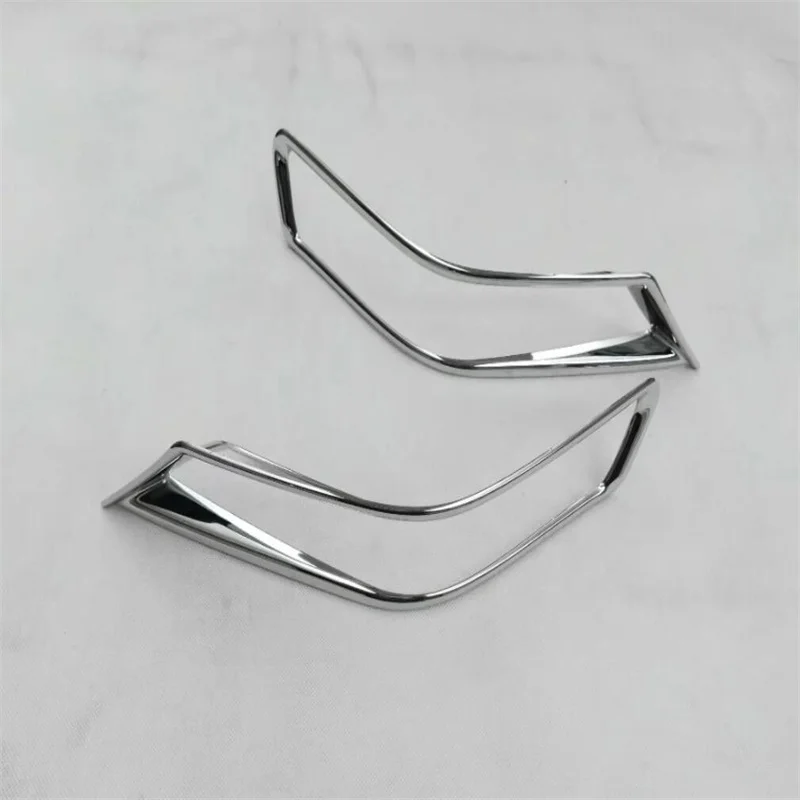 ABS Chrome Front + Rear Fog Light Lamp Cover For Nissan Rogue XTrail