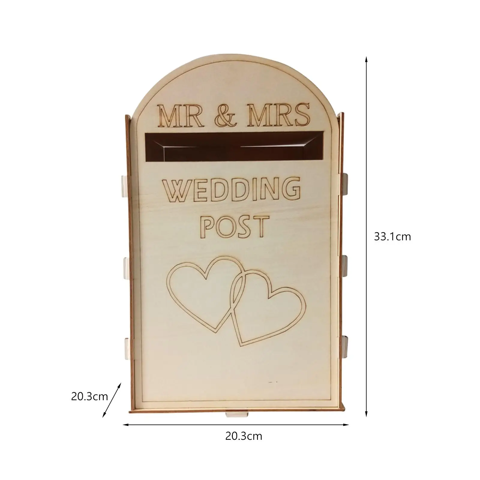 Wedding Card Box Wooden Rustic Wedding Decor Envelope Box Post Letterbox Bridal Shower Reception Party