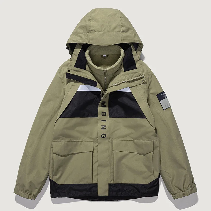 Tactical Jacket Man Windbreaker Camping Windbreak Sportsfor Techwear Mountaineering Cardigan Motorcycle Heavy Sports