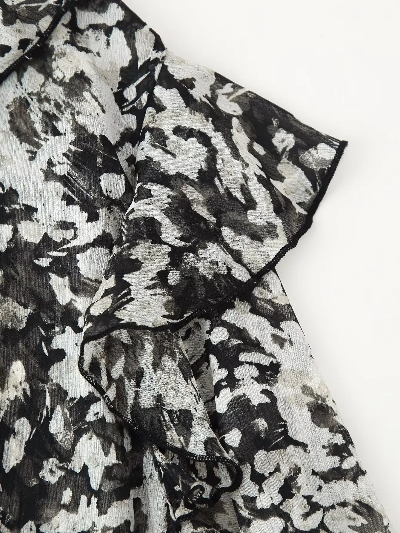 Women Printed Dress Spring Autumn New French Style Mini Dress With Belt Lady V-Neck Sexy Fashion High Street Cute Short Dress