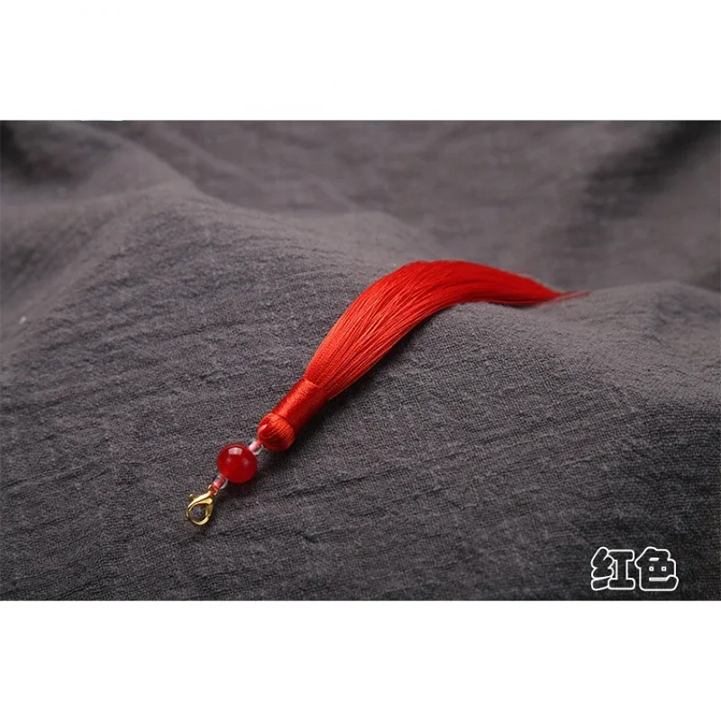 부드러운 수제 옥 구슬 술, 부드러운 술, DIY 공예 쥬얼리, 자동차 열쇠 고리 장식 펜던트, 부드러운 프린지 트림, 5 개, 15cm