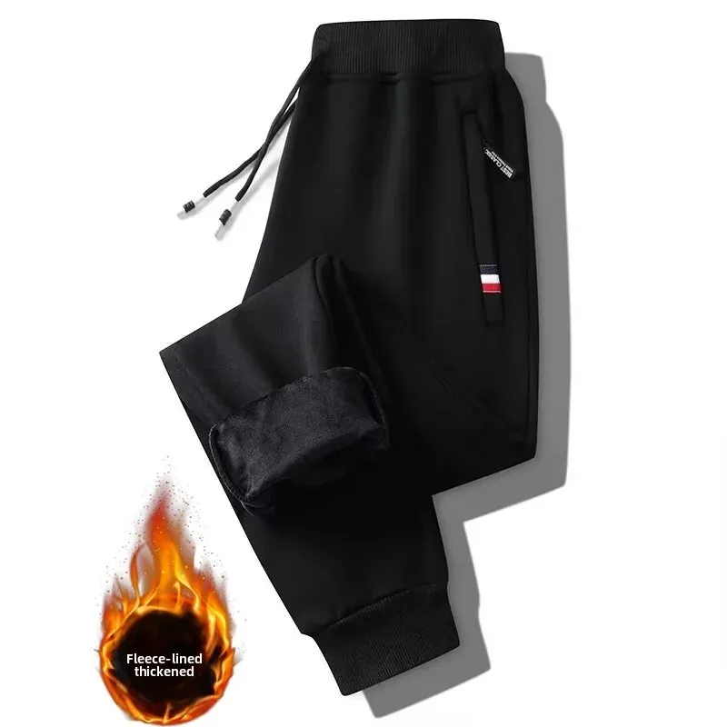 מכניסי חורף מרופדים בפליז לגברים עם כיסים, רוכסן, חמימים, מתיחים, מתאימים לשימוש חוץ
