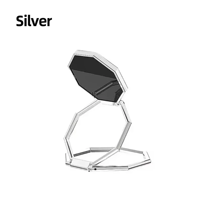 Ultra-Thin 360° Rotatable Foldable Phone Ring Stand - Multi-Angle Portable Hexagon Metal Holder