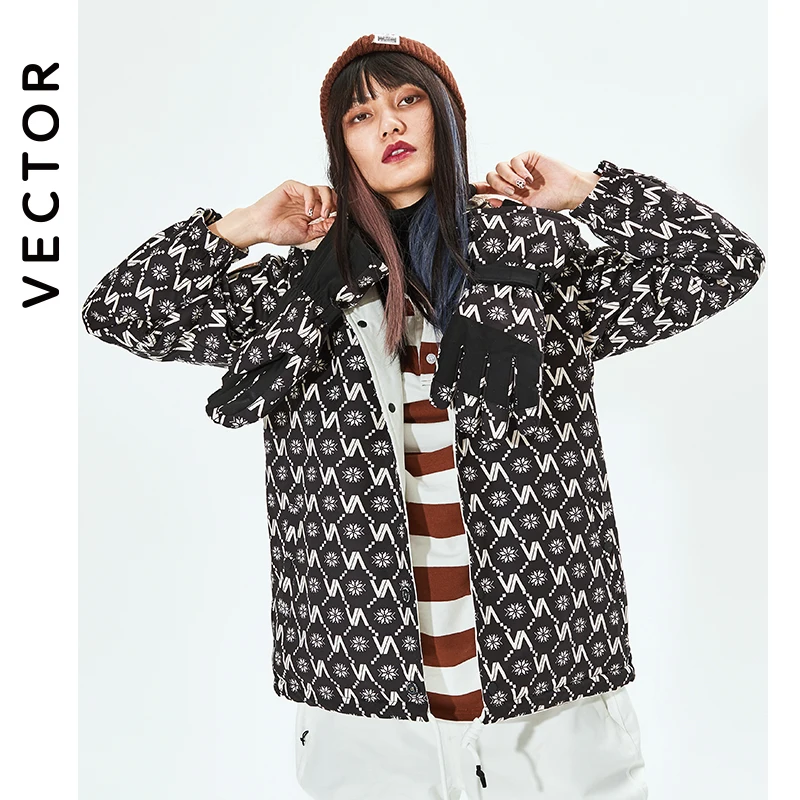 VECTOR 남녀공용 스키 슈트, 스키 재킷 및 스키 바지, 턱받이 오버롤, 따뜻한 방풍 방수 야외 스포츠 스노보드 스키 세트, 겨울