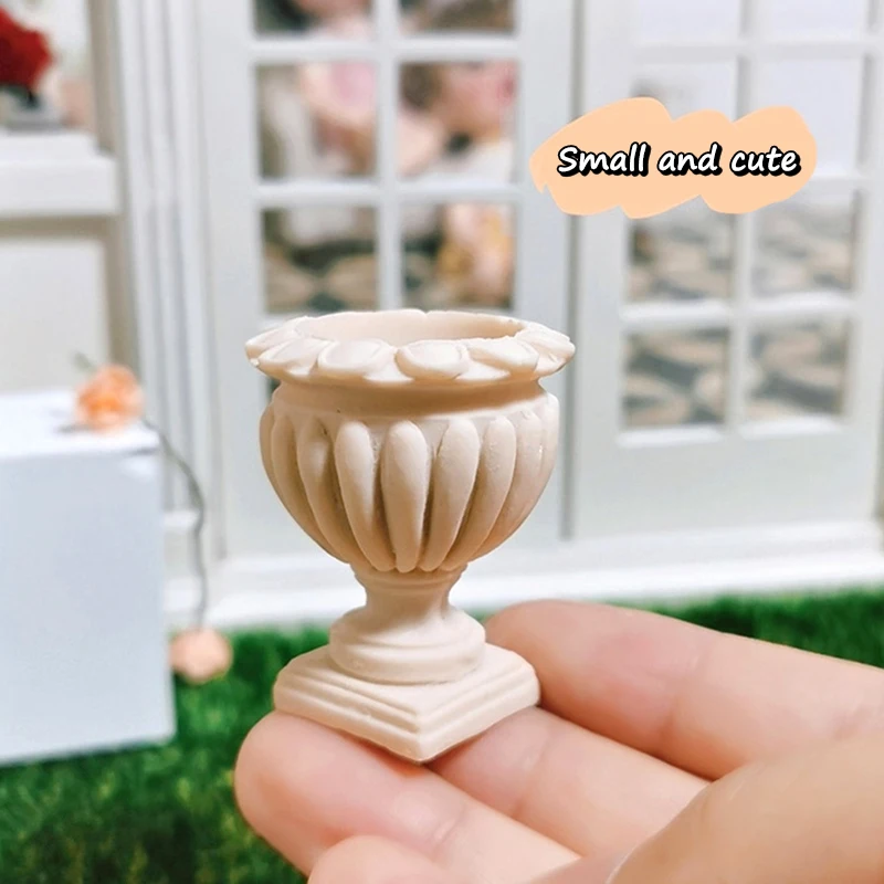 

1:12 миниатюрный цветочный горшок для кукольного домика, римская колонна, Мини Цветочная колонна, цветочные горшки для улицы, сада, комнатные украшения, игрушка