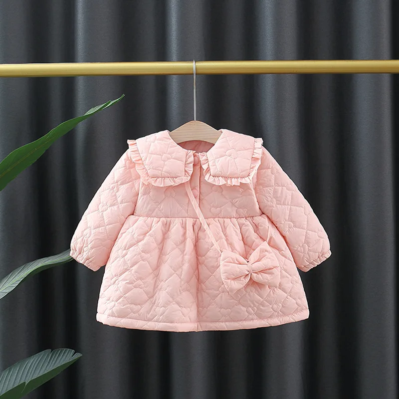 

Fall Winter Baby Girls Dress Newborn Clothes Fashion Thick Long Sleeve Dresses for Girls Clothing 1 Year Birthday Princess Dress