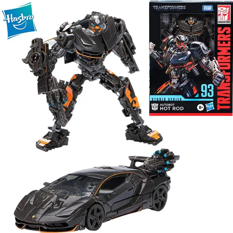 Turboers Novità: L'Ultimo Knight Studio Series 93 Deluxe Class Autobot Hot Rod Anime Figure Action Model Colectible Toys Gif
