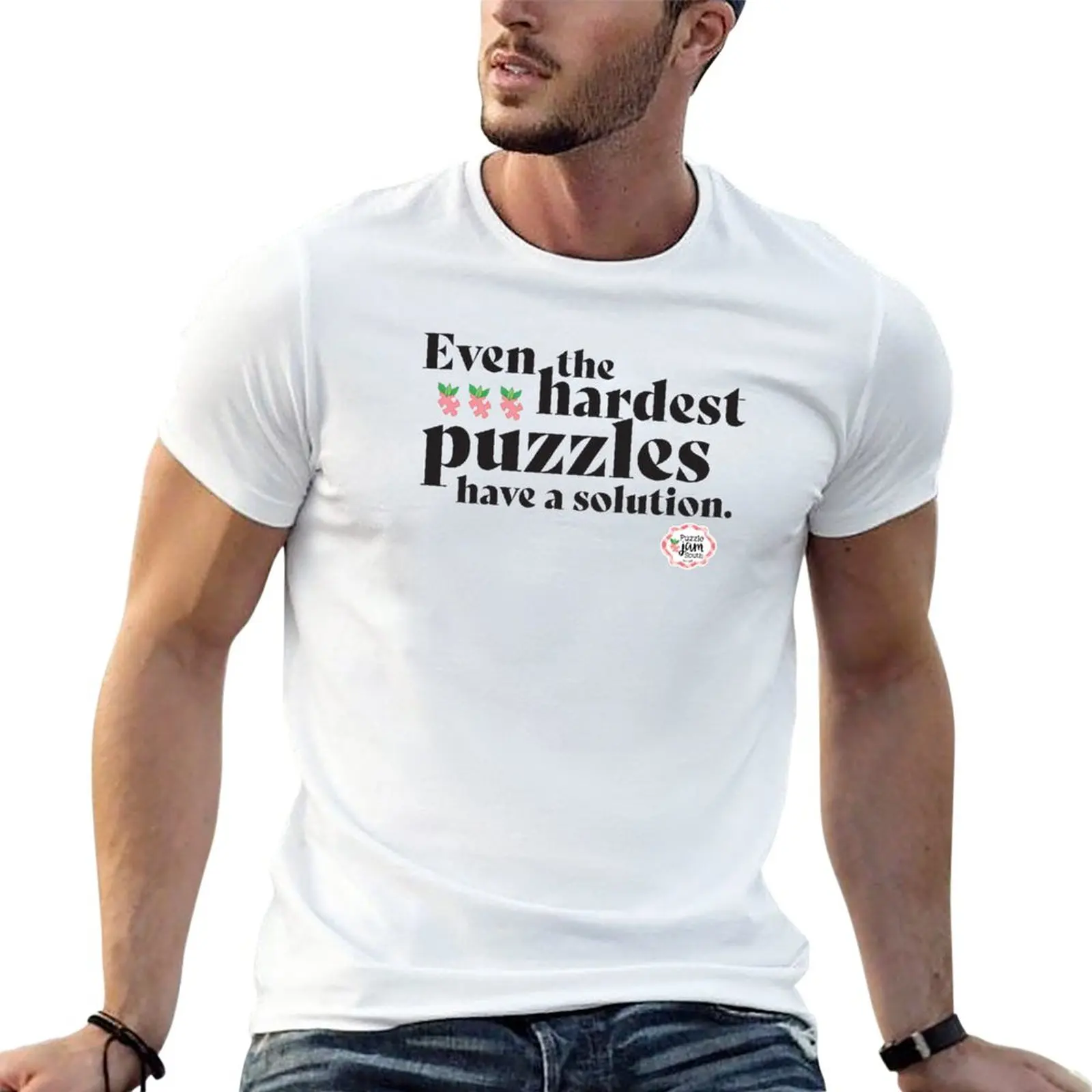 

New Even the challenging Puzzles T-Shirt heavyweight t shirts t shirt man oversized t shirt men