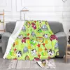 Keroro Blanket Flannel Spring Autumn Kero Platoon Breathable Lightweight Throw Blankets For Sofa Couch Rug Piece 2