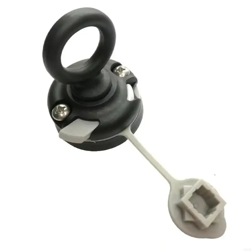 W0YB Boats Kayak Rope Adapter Fishing Rod Holder Round Mount Base Kayak Accessories
