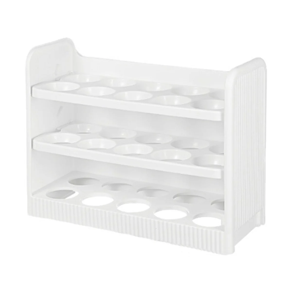 

Держатель для яиц на холодильник, 3-ярусный флип-контейнер для яиц на холодильник, белый контейнер для яиц на холодильник