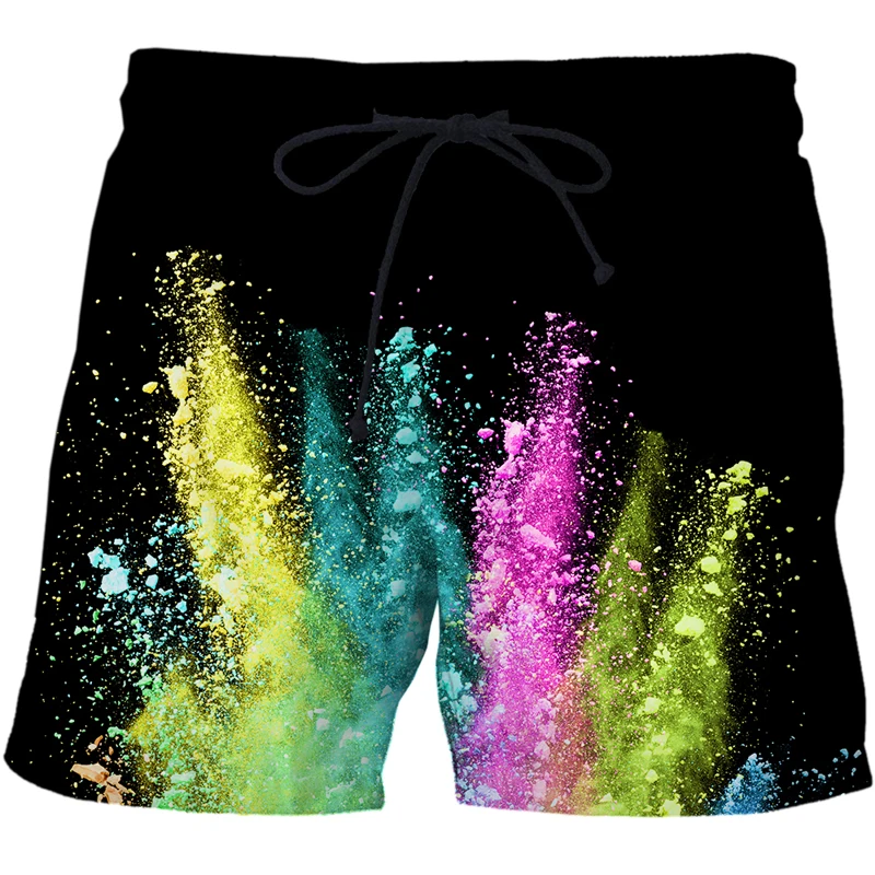 

Shorts Men and Women Summer Casual Beach Shorts 3D Custom Beach Pants Speckled tie dye Pattern Men's Clothing Shorts XXS-4XL