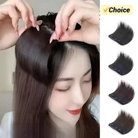 Extension capillaire synthétique courte et lisse, doublure Invisible des cheveux, couverture latérale supérieure, postiche pour femmes 1