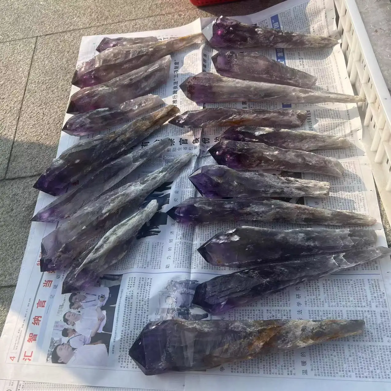 Natural Brazil Skeletal Amethyst Cluster Scepter Quartz Crystal Wand Point Mineral Specimen 2