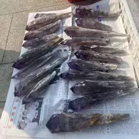 Natural Brazil Skeletal Amethyst Cluster Scepter Quartz Crystal Wand Point Mineral Specimen 2