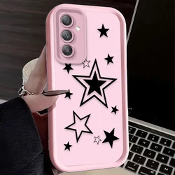 Black and White Star Design Protective Phone Case Cover - Galaxy A31 (8)