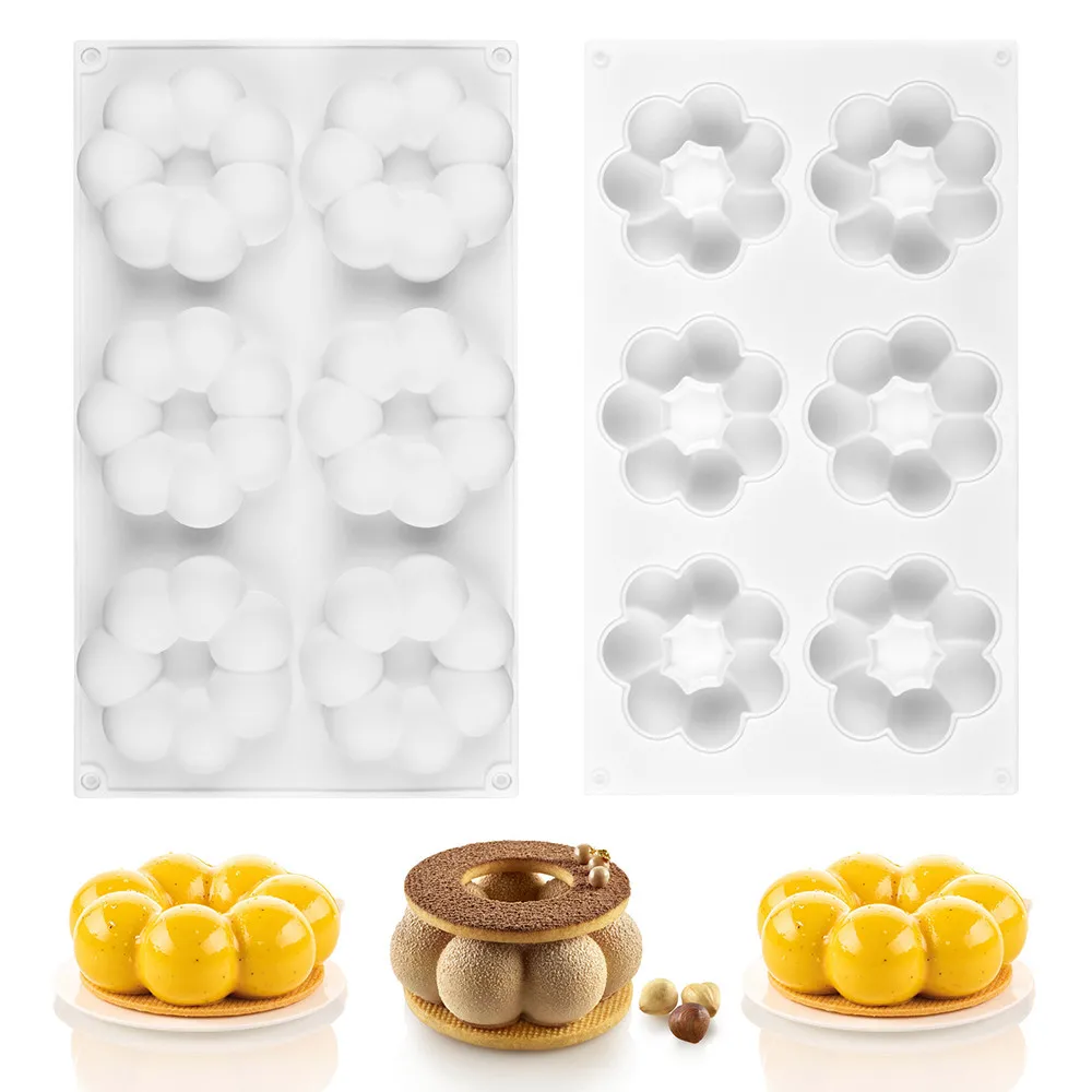 SILIKOLOVE New Garland Mousse Cake Mold Silicone Pastry Mould for