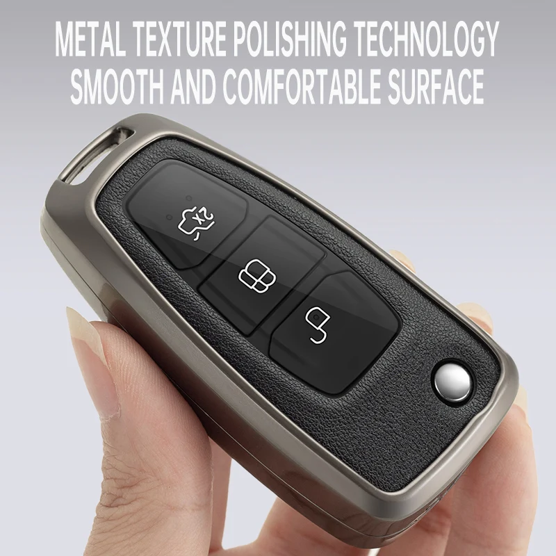 Car Key Case Cover for Ford Ranger C-Max S-Max Focus Galaxy Mondeo Transit Tourneo Custom