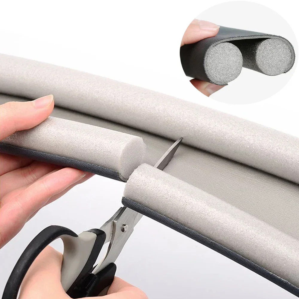 93CM Door Bottoom Seal Strip Anti Collision Dustproof Door seal soundproof Flexible Wind Noise Reduction Foldable Weatherstrip door seal draft stopper nbr sealing strip