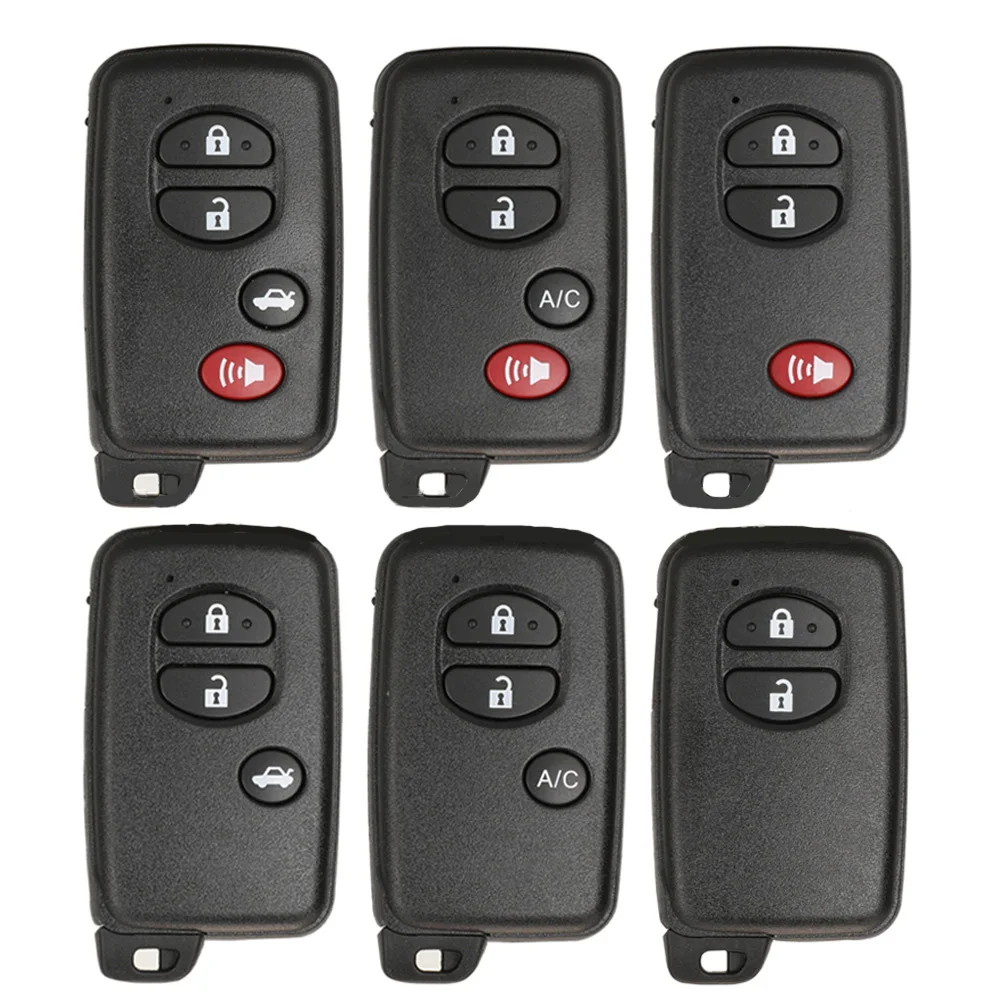 1PC Replacement Remote 2/3/4 Buttons Car Smart Key Case for Toyota Camry Key Cover FOB Shell Blank Case KeyDiy